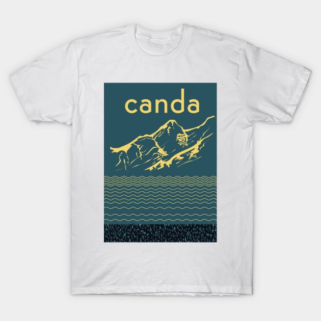 Canada vintage style travel poster T-Shirt by nickemporium1